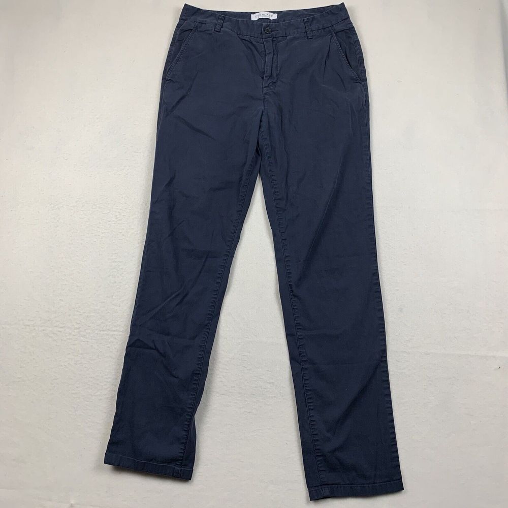 Everlane Chino Pants Mens 31x32 Blue Cotton Blend Straight Leg Slim Fit